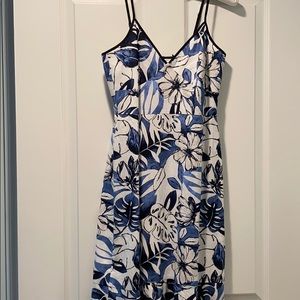 Flowered Dress with bottom ruffle.